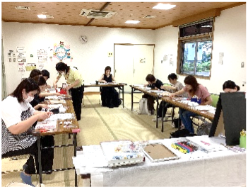 足形フラワーアート